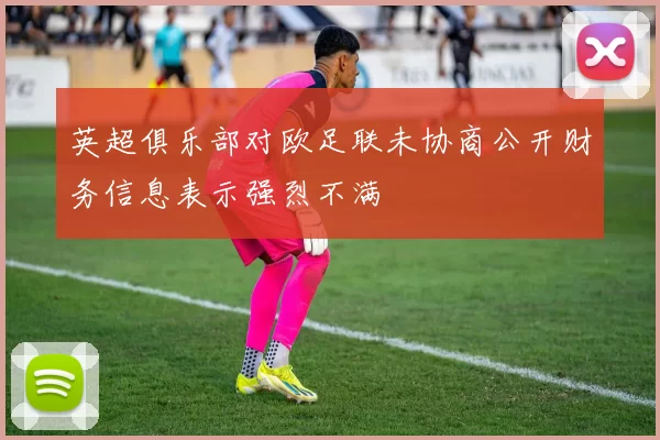 英超俱乐部对欧足联未协商公开财务信息表示强烈不满